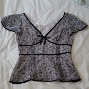 London Times Designer Peplum Top sz 6